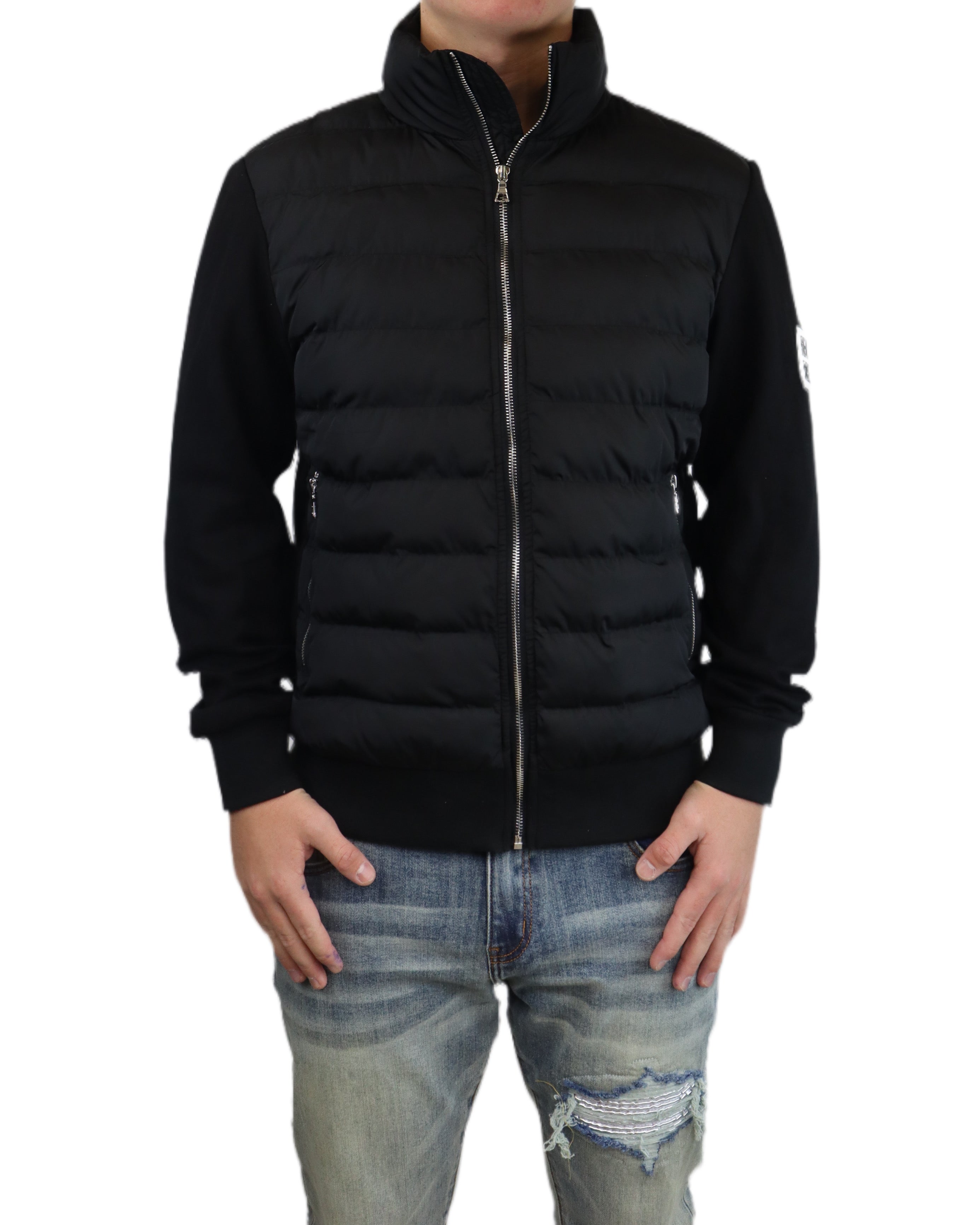 SEASIDE PANEL JACKET - BLACK