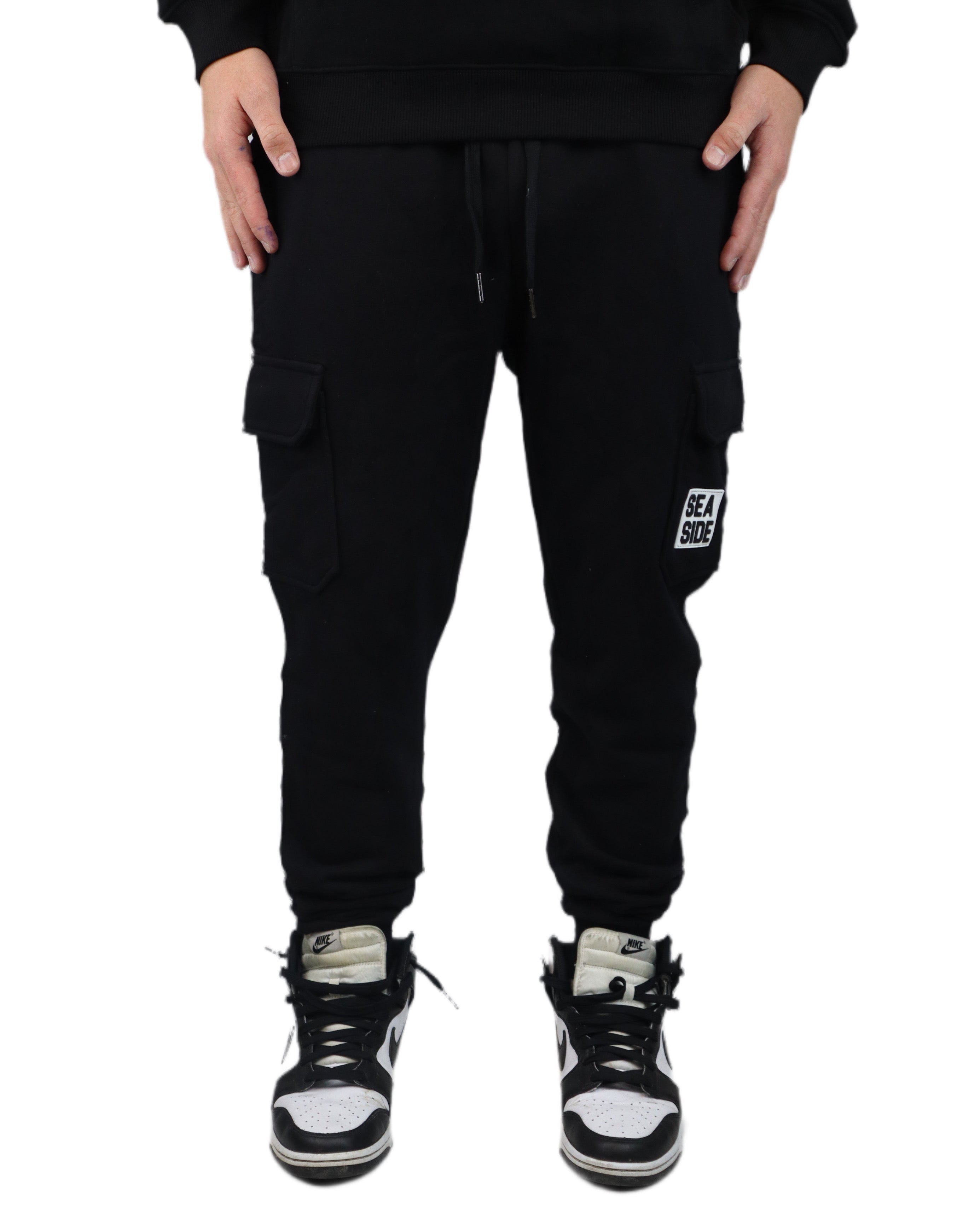 SEASIDE CARGO JOGGER - BLACK