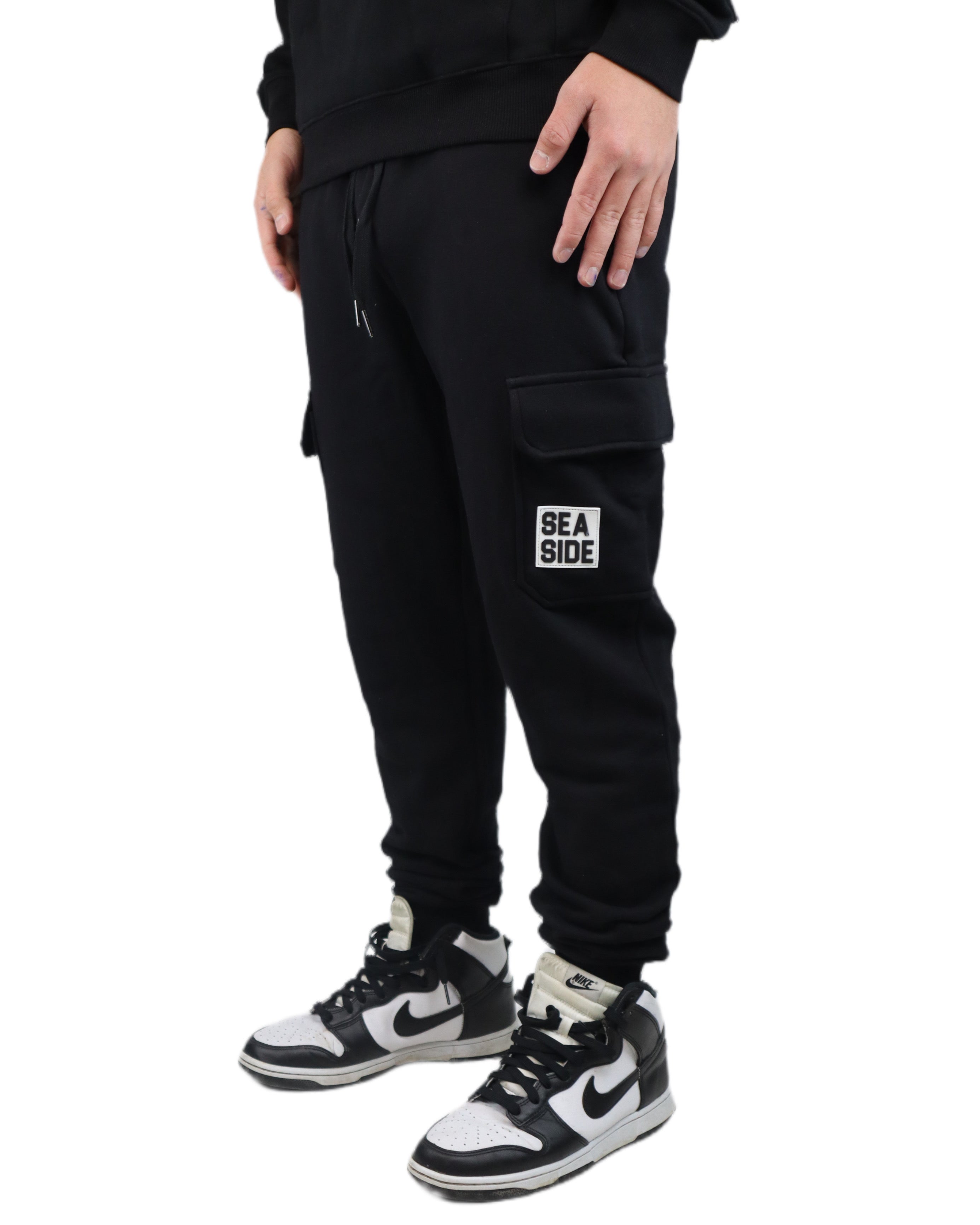 SEASIDE CARGO JOGGER - BLACK