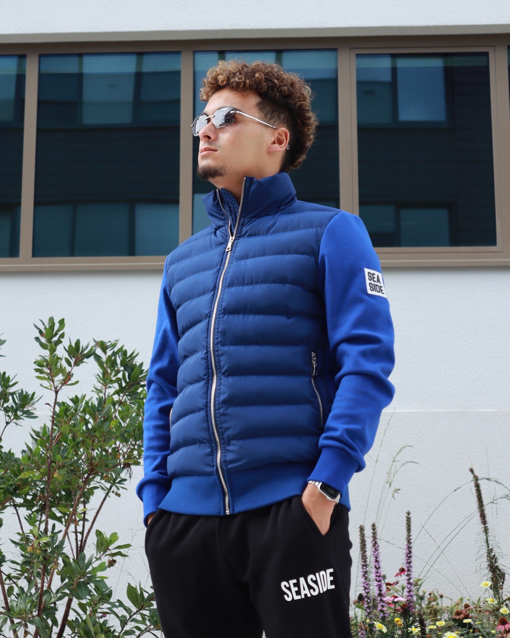 SEASIDE PANEL JACKET - BLUE