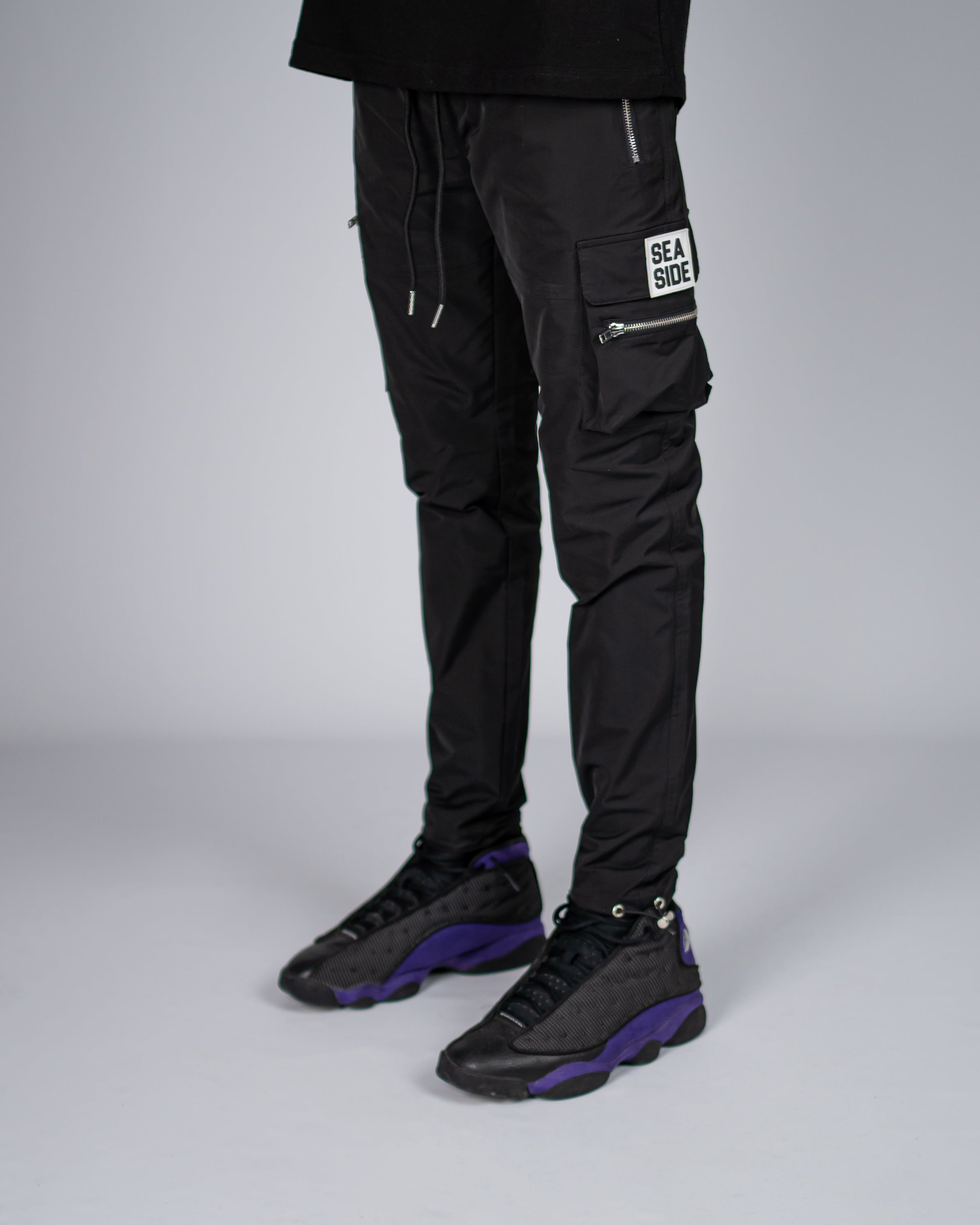 Seaside Cargo Pants - Black